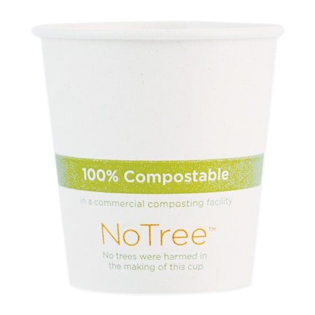 World Centric NoTree Paper Hot Cups, 10 oz, Natural, PK1000 CUSU10